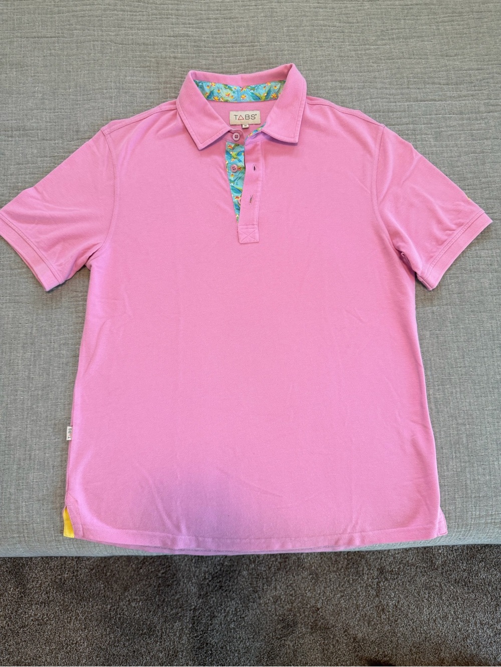 Pink Short-Sleeve Polo Shirt